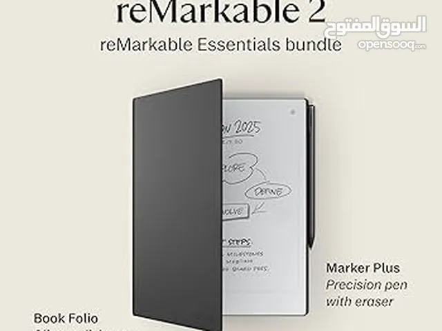 reMarkable 2 Tablet + Marker Plus + Type Folio (Black) – With Box  تابلت ريماركبل 2 مع القلم وكيبور