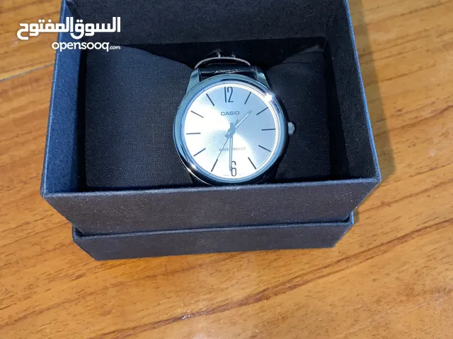 Original black leather Casio watch