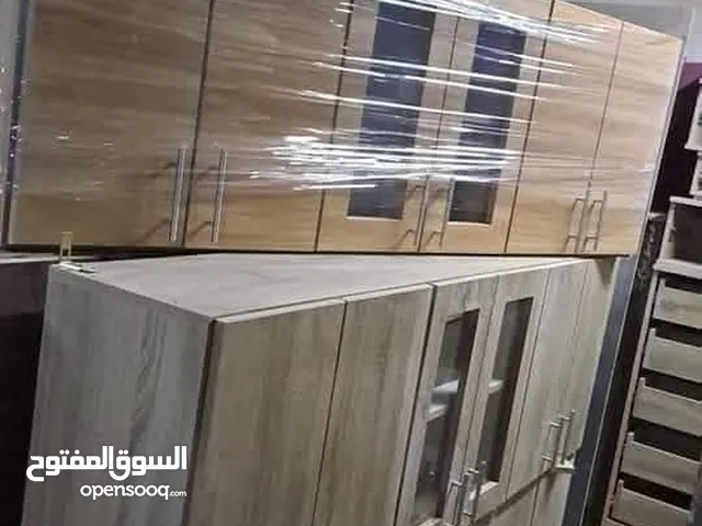 خزاين مطبخ تعليق وأرضي خشب mdf ملبس لامنيت الخزانة العلوية عرض 170 عمق 30 ارتقاع 60 الخزانة الأرض