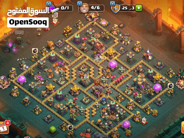 حساب كلاش اوف لفل 14 مكس
