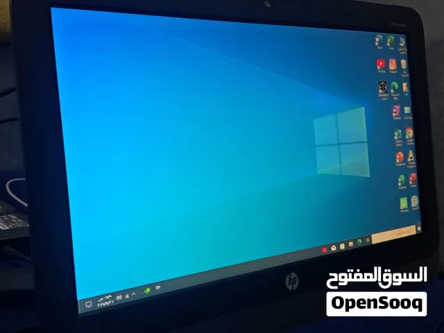 كمبيوتر مكتبي متكامل (All-in-One PC) من شركة HP. نظيييف جداً والاستخدام بسيط الجاد يتواصل ع الواتس