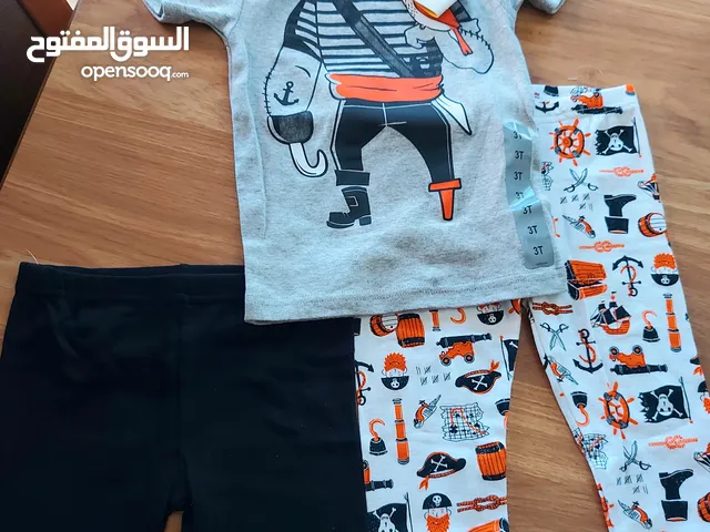 طقم اطفال مكون من 3 قطع جديد ماركة carter's صنع فيتنام
