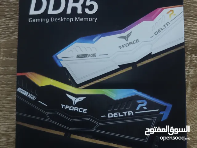 مع ضمان شهر ونص، وشامل التوصيل T-Force Delta RGB DDR5 16GB (8x2)