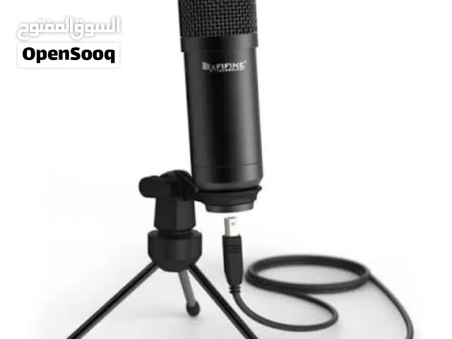 مايكروفون مستخدم لمده 2 شهرين من شركة fifine مع جميع المستلزمات