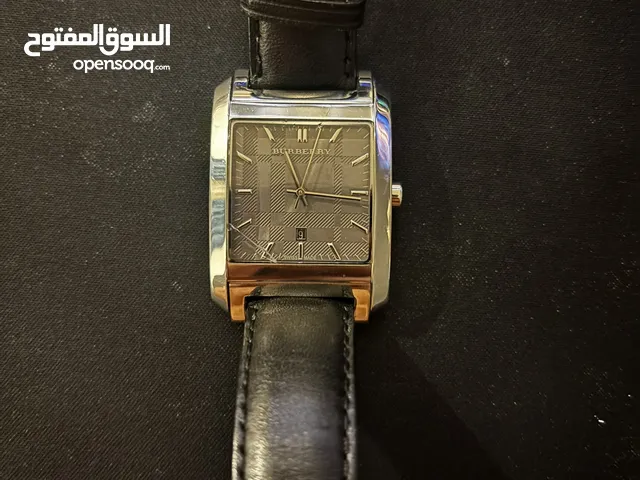 Burberry watch with leather strap
