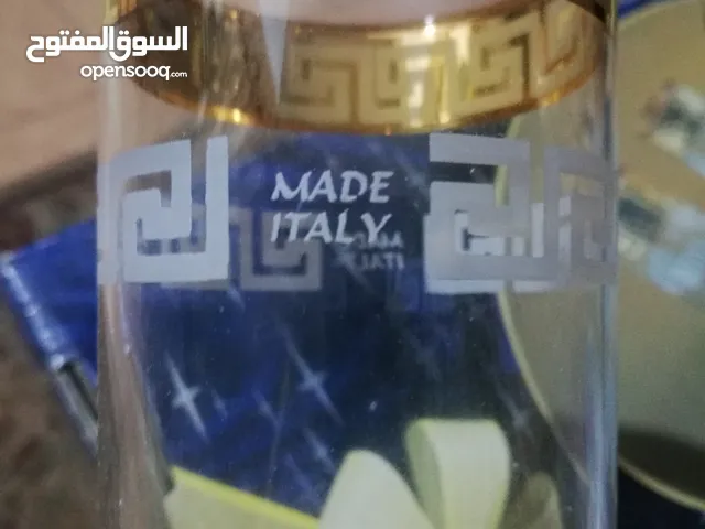 طقم اكواب عصير مدهب ايطالى جديد للمناسبات والافراح