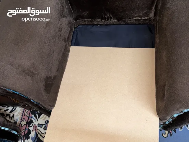 طقم كنت نفخ أمريكي 7 مقاعد لون بني وأزرق تركواز