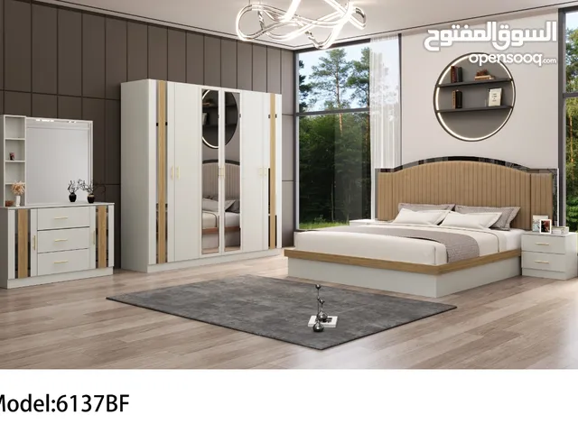 BEDROOM SET 7 PCS WITH MATTRESS WITH FITTING/غرف نوم مع دوشج مع ترکيب شامل