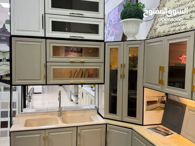 مطابخ فاخره عاليه الجوده ساج رخام جلاكسي وطبيعي وصناعي احجام مختلفه جاهز وتفصيل ومستعمل
