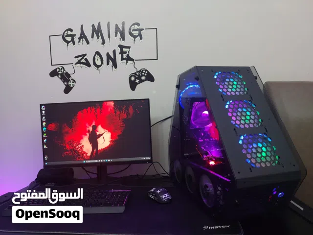 للبيع جهاز بيسي كامل الإعداد gtx 1060 6Gb CPU i5-6500 3.20GHZ RAM DDR4 16GB Monitor AOC 185 HZ 24 ال