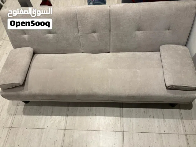 Sofa Cum Bed (Home Centre) plus two side tables and a coffee table with two chairs (IKEA)