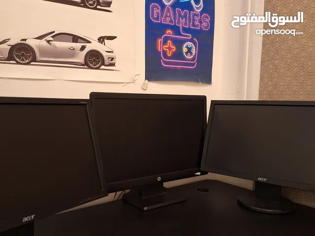 للبيع 3 شاشات وحده اتش بي وثنين أيسر