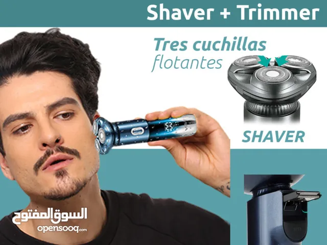 ماكينه حلاقه و تنعيم اللحيه VGR ضد الماء شحن حلاقة يوميه شعر اللحيه 3 شفرات مع شاشه تبين الشحن