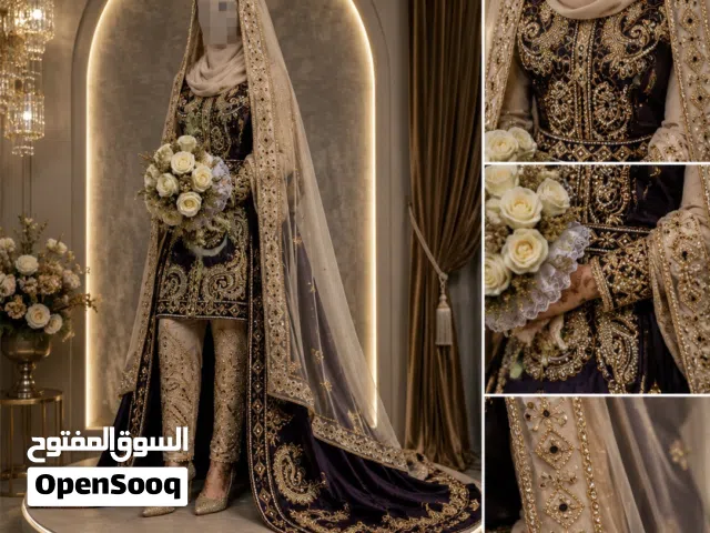 عمانية و فستان الابيض مستعمل مره واحده جديد ونظيف