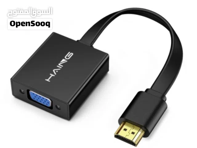 HAING HI-2046-HVA HDMI to VGA Adapter With Audio And Power وصلة تحويل من  HDMI الى  VGA مع صوت وطاقة