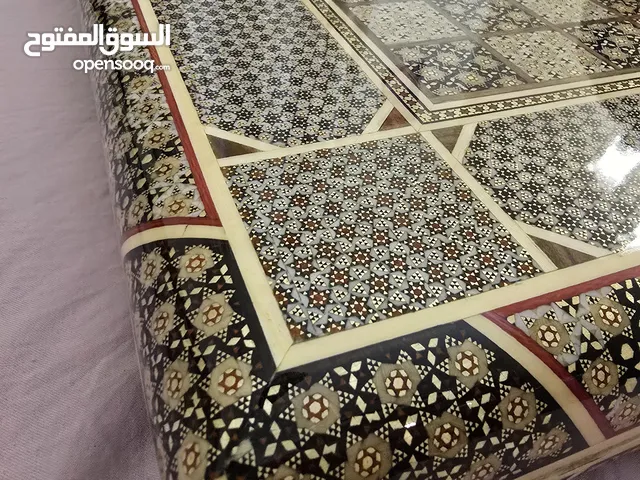 مجموعة شطرنج و تخته نرد فاخرة مصنوعة يدويا بخاتم إيراني مميز
