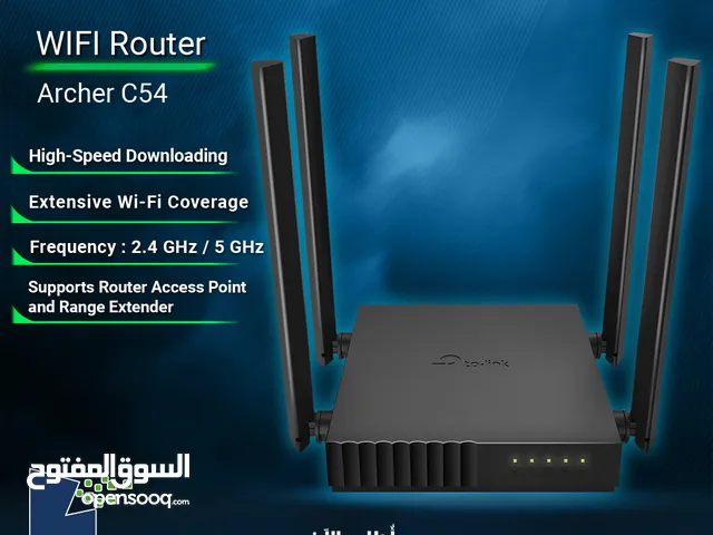 راوتر انترنت واي فاي ارتشر أصلي tp-link WiFi Router archer c54