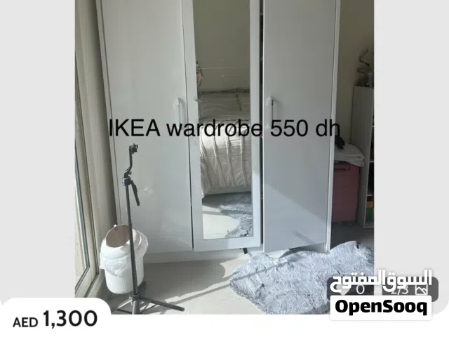 1 bed queen size with mattress + wardrobe 3 door from IKEA