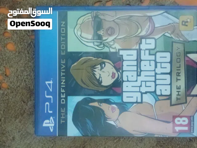 سي دي gta الثلاثية مستعمل بحالة الوكالة نظيف جدا ولا شخطة عالفحص اذا في شخطة صغيرة رجعو للبيع السعر