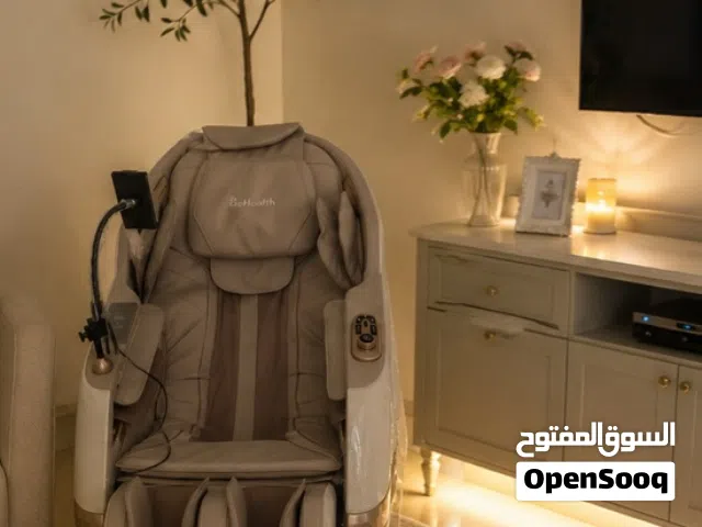 كرسي مساج جديد ماركة BeHealth مستخدم يوم واحد فقط مع الفاتورة والضمان سنتين