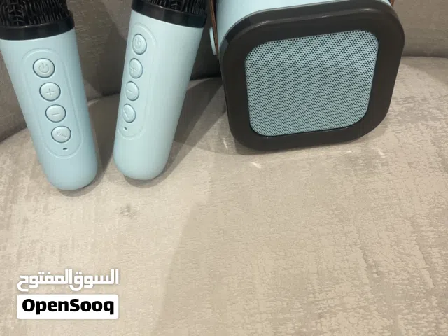 نضام صوت كاريوكي ملون مع ثنين مايكروفون مستعمل مره واحده اصلي صوت قوي