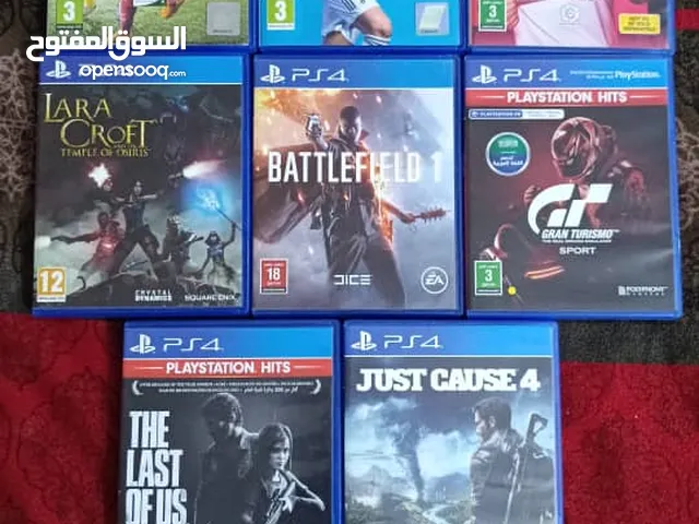 اشرطة بلاستيشن 4 مستعمله للبيع