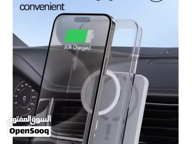 ستاند تلفون مغناطيسي مناسب للسيارة مع خاصية التعبئة بدون واير.