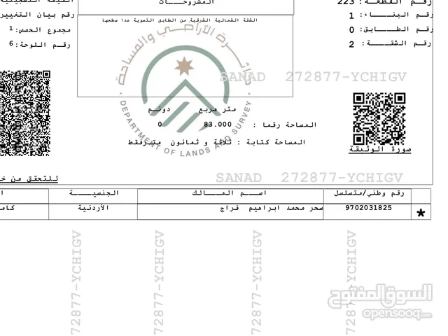 84 m2 2 Bedrooms Apartments for Sale in Madaba Madaba Center
