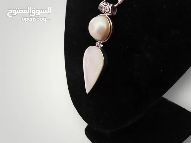 سنسال وتعليقة فضة 925 مع صدف ولولو