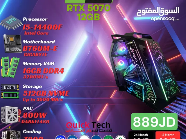 بي سي جيمنج PC GAMING RTX 5070 12GB