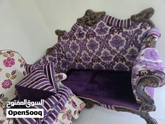 انتريه كلاسيك مصري خشب زان قماش مخمل بحاله جيدة