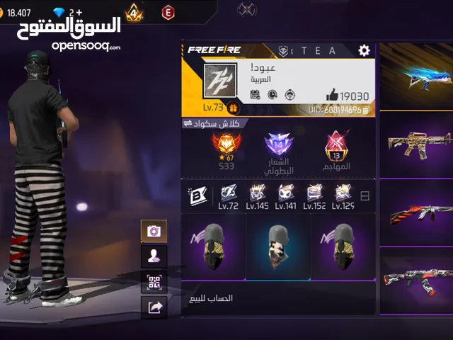 Free Fire Accounts and Characters for Sale in Zarqa