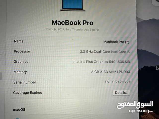 MacBook Pro 13-inch (2017) – Upgraded 1TB SSD – Great Condition
