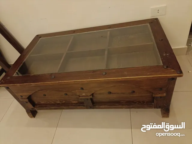 طاولات للكنب تلات قطع طاولة تلفزيون ديكور خشبي سويد