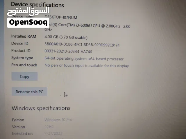 Windows Dell for sale  in Irbid