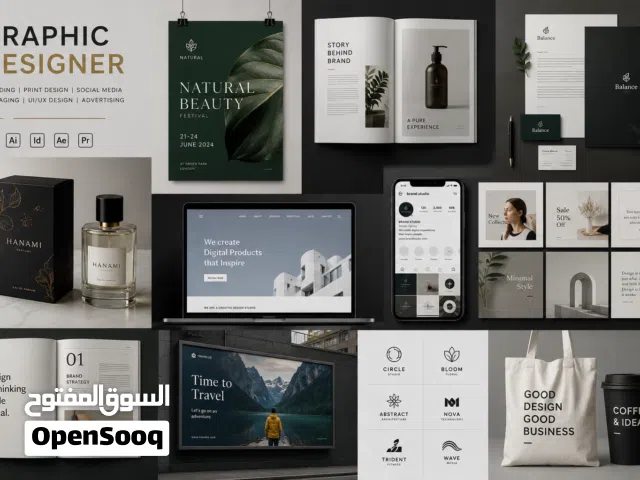 منشئة محتوى ومصممة جرافيك متخصصة إعداد وتصميم محتوى احترافي لمنصات التواصل الاجتماعي