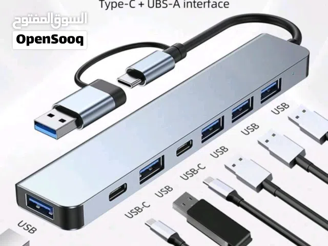 تحويلة تايب سي و usb الى 5 usb و 2 tyep c  7 in 2