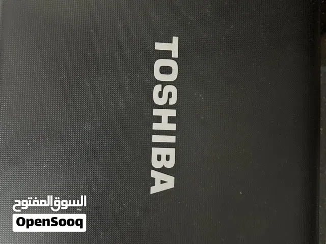 لابتوب توشيبا مستعمل وارد امريكي كبساته انجليزي بس معه احرف عربي مناسب لطلاب التوجيهي ومعه شاحنه