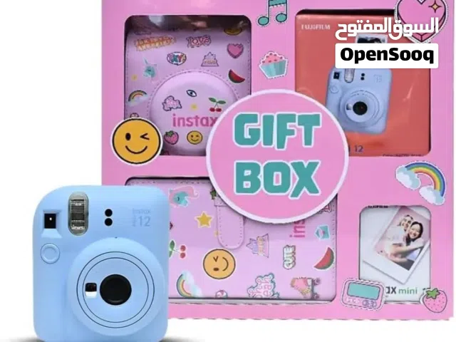 Fujifilm Instax Mini 12 Gift Box Album -Blue  كاميرا فورية مع فلم و البوم صور و حقيبة