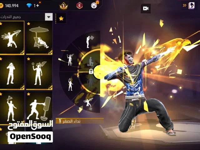 حساب فري فاير للبيع 60