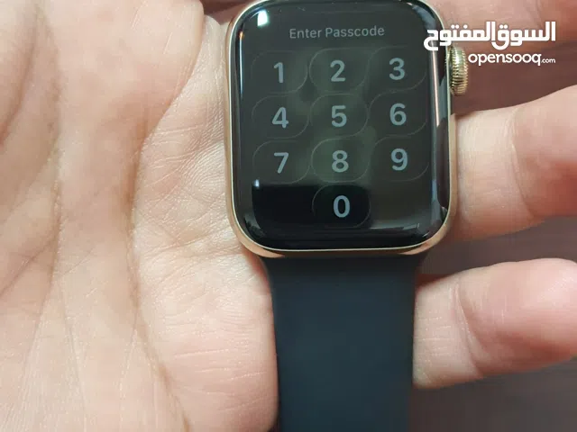 apple watch series 6 ( GPS + cellular ) stainless ساعة ابل الاصدار 6 ستانلس شريحة الكترونية