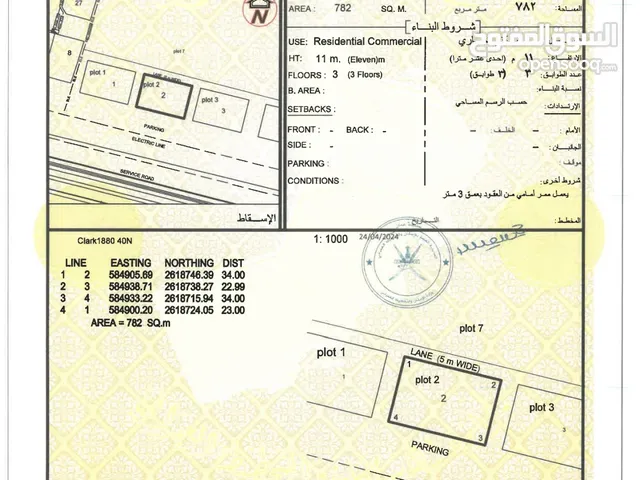 سارع وتملكها (سكني تجاري) موقع فاخر من الاخر اول خط من شارع السلطان قابوس وبسعر خرافي