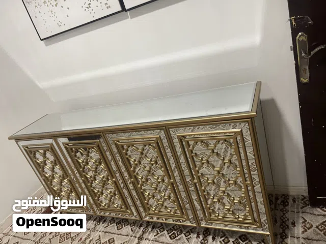 كونسول مدخل مرايا ذهبي تصميم أرابيسك فاخر فخم