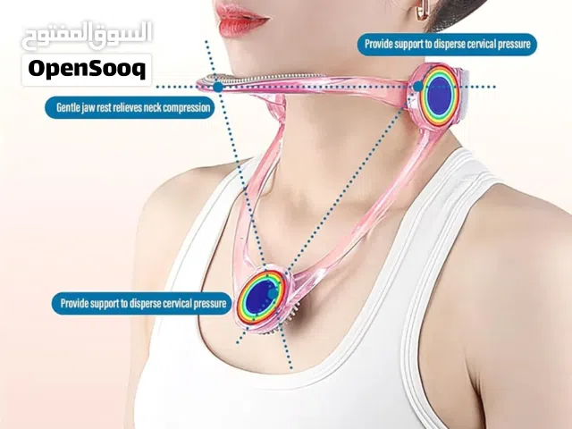 دعامة الرقبة، طوق الرقبة مع دعم الذقن الناعم قابل للتعديل 360 درجة