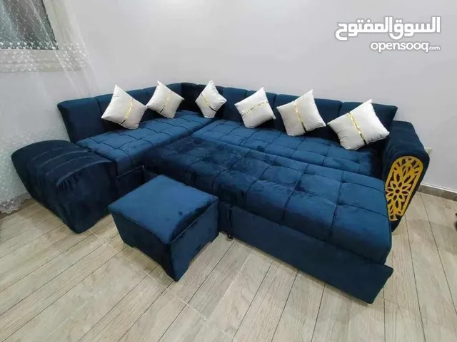 Blue bed corner furniture