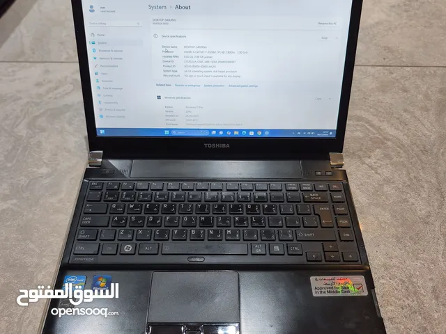 لابتوب Toshiba نظيف جدا شغال بدون مشاكل معالج intel core i7