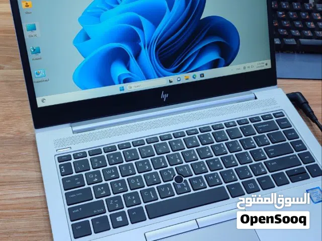 لابتوب hp جيل ثامن i5 هارد 256 SSD رام 8 GB  شاشة 14 FHD