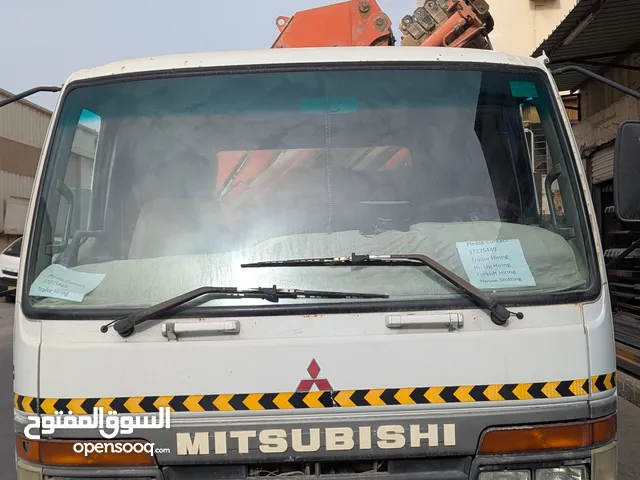 Mitsubishi truck with hiab