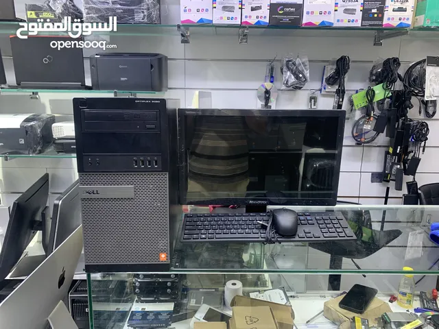 Core i7 dell cpu with 20 inch monitor ram 8 gb ssd 128 gb 500 gb hdd sull set