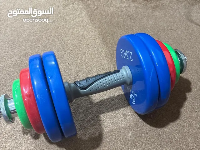 دمبلز الحديد مغطى بسيليكون جديد بوزن 15.2 كيلو